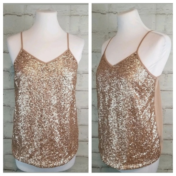 Black Collection S Blush Pink Sequin Front Cami - Picture 3 of 5